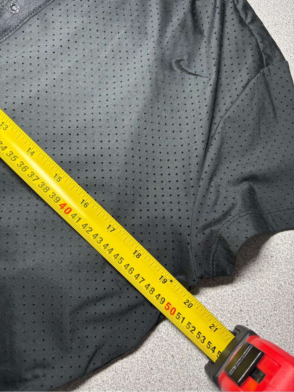 Nike Golf Dri-FIT Black Perforated Polo Dress Women 12 Athletic Tennisprep Sport - Picture 13 of 15